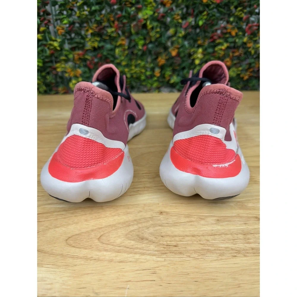 Nike Free RN 5.0 AQ1289-600 Running Shoes White Red Shoes Sneakers Men's 11 GUC